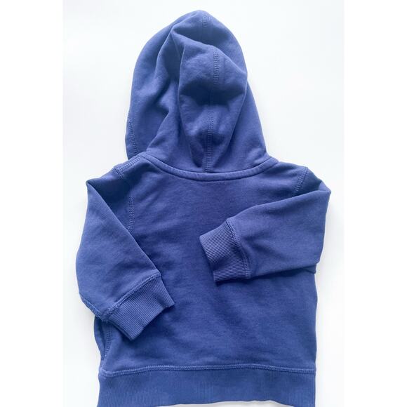 Hanna Andersson Baby Cotton Zip Up Hoodie Navy Blue Size 6-12 Months - Picture 5 of 5